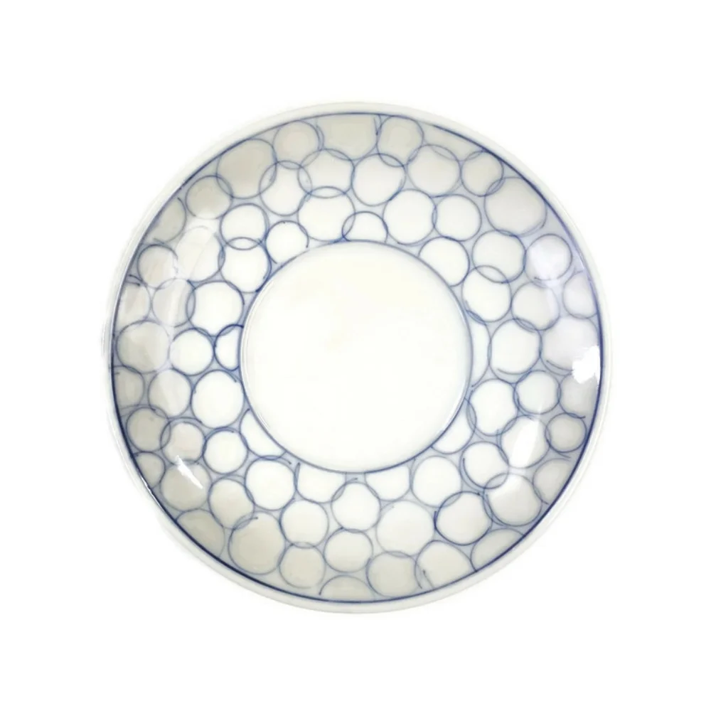 IKEA 17335 Blue Circle Coffee/Teacup with Saucer-2 Piece Replacement Set NEW
